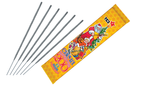  Бенгальские свечи 6 шт 200 мм в пакете  в Кировске