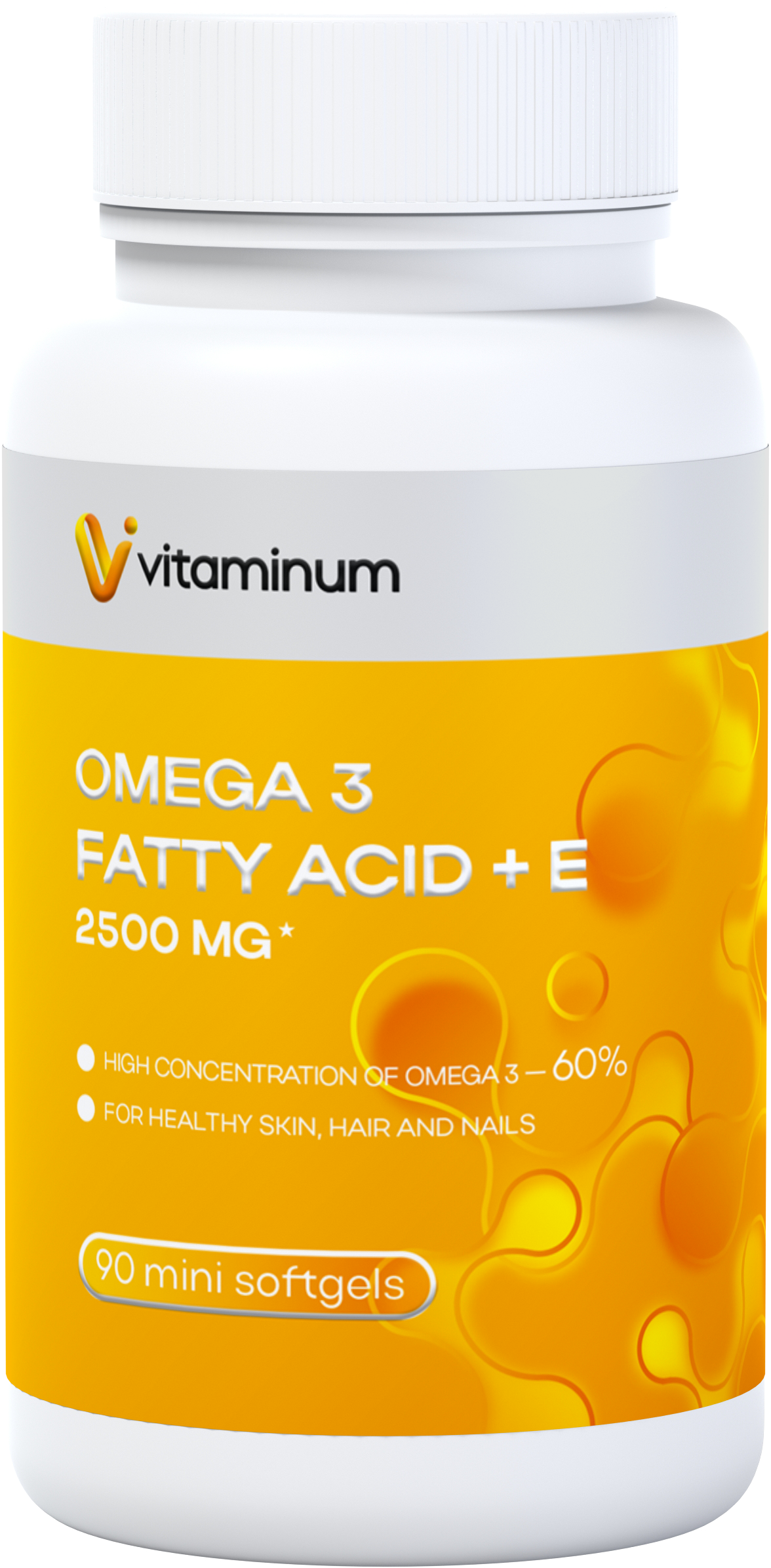  Vitaminum ОМЕГА 3 60% + витамин Е (2500 MG*) 90 капсул 700 мг   в Кировске